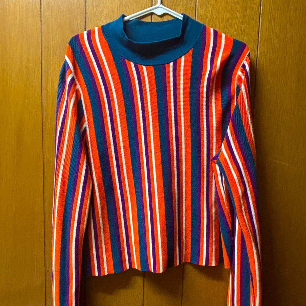 Victor Glemaud x Target striped mock neck sweater
